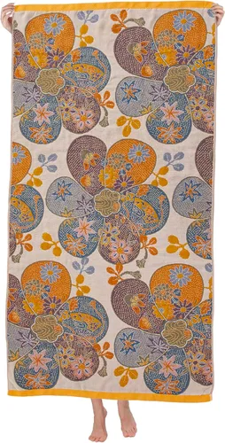 Miniatura 8 de Toalla de baño de algodón de lujo de gran tamaño, toalla de baño jacquard de 30 x 60 pulgadas para adultos, toallas de baño bohemias para decoración