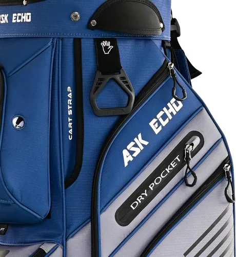 Miniatura 6 de ASK ECHO Bolsa de carrito de golf T-Lock 2024 con organizador de 14 vías, bolsa de carrito premium con asas y cubierta para lluvia, para hombres