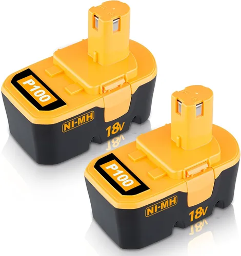 VANTTECH Reemplazo de batería P100 de 18 V Ni-Mh de 4.8 Ah para batería Ryobi de 18 V P100 P101 ABP1801 ABP1803 BPP1820 compatible con Ryobi 18 Volt