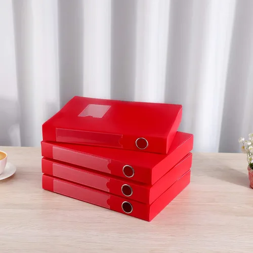 Miniatura 6 de HUA JIE Cajas de almacenamiento A4 de plástico con tapa, organizador de carpetas de archivos, caja de archivos para oficina, papel tamaño carta