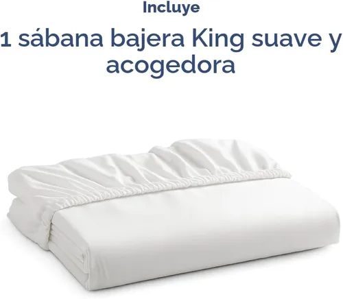Miniatura 4 de Sábana bajera tamaño King - Sábana inferior única ultrasuave de hotel de lujo con bolsillos profundos de 8-16 pulgadas - Transpirable, refrescante