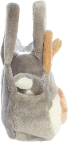 Miniatura 4 de Aurora Peluche de lobo Eco Nation hecho de forma responsable, ideal para aventuras de juego, perfecto para cumpleaños o simplemente porque - gris