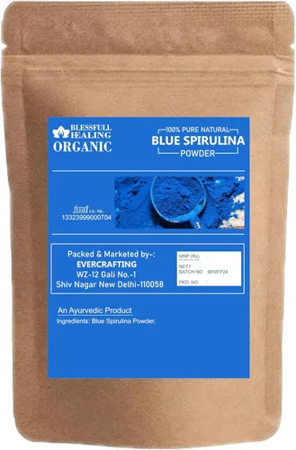 Miniatura 2 de Blessfull Healing Polvo de espirulina azul orgánico 100% puro y natural, 2 onzas / 2.12 oz