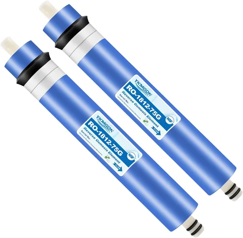 Miniatura 16 de Paquete de 2 elementos universales de membrana RO de ósmosis inversa de 600 GPD, filtro de agua de repuesto de 3.0 x 12 pulgadas, para sistema