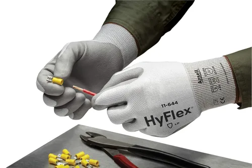 Miniatura 3 de Ansell HyFlex 11-644 - Guante de seguridad ligero de polietileno con muñeca de punto