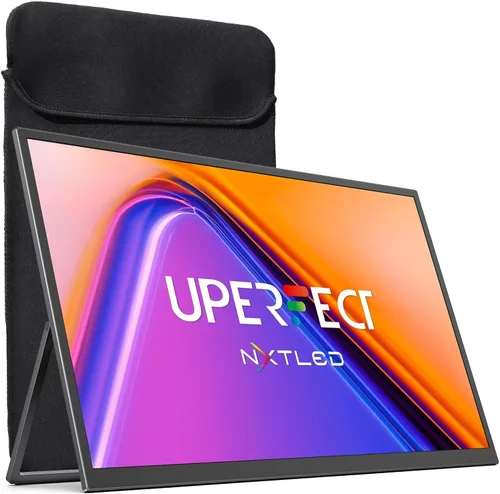 UPERFECT Monitor portátil NxtLED™ de 18.5", pantalla mate premium para el cuidado de los ojos con color realista 145% sRGB y movimiento ultra suave