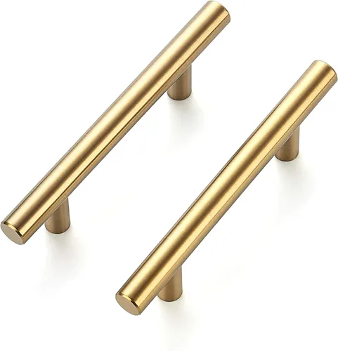 Miniatura 12 de Ravinte - Tiradores para gabinetes de 5 pulgadas de acero inoxidable en color bronce cepillado para cajones de cocina o armarios; paquete de 2