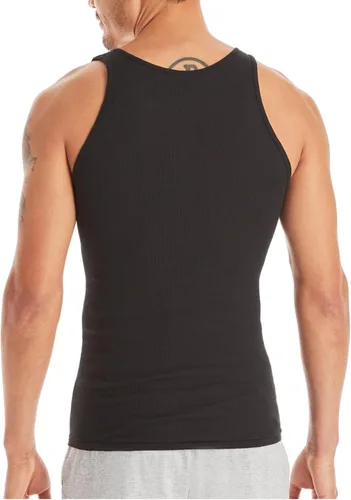 Miniatura 3 de Hanes Mens Ribbed Tank, Cotton Undershirt Tank, 6-Pack