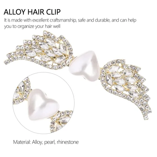Miniatura 8 de 2 pinzas para el cabello con perlas de cristal, horquillas, accesorios para el cabello, accesorios para el cabello de boda, pasador de novia