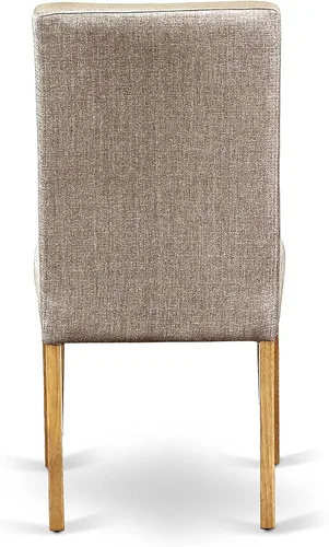 Miniatura 9 de East West Furniture CADR7-OAK-16 - Juego de mesa de comedor de 7 piezas consta de una mesa de cocina rectangular y 6 sillas de comedor Parson