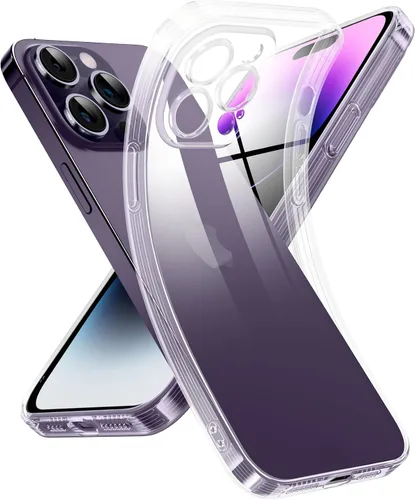 Miniatura 15 de Supdeal Funda transparente para iPhone 13 Pro, no amarillea, protección de cámara, probada en caídas de grado militar, transparente, a prueba