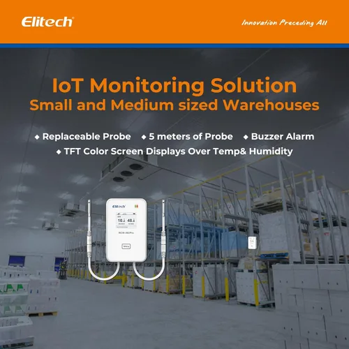 Miniatura 6 de Elitech Monitor de humedad y temperatura en tiempo real WiFi 5G/2.4G, registrador de datos remoto de doble canal, almacenamiento de datos