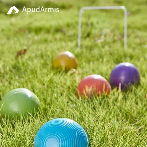 Miniatura 7 de ApudArmis Juego de 9 cubos universales para croquet de tamaño estándar, juego de 9 cubos de flecha cuadrada blanca para 28 o 32 pulgadas de croquet