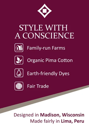 Miniatura 7 de Fair Indigo Camiseta de lujo de algodón orgánico para mujer Peru