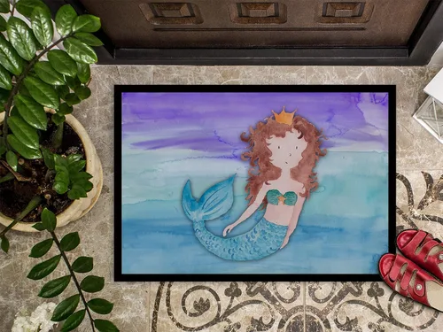 Miniatura 3 de Caroline's Treasures BB7422MAT - Felpudo de sirena morena de 18 x 27 pulgadas, tapete para puerta delantera, para interiores y exteriores