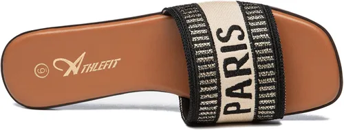 Miniatura 3 de Athlefit Sandalias planas para mujer, cómodas sandalias elegantes para el verano 2025