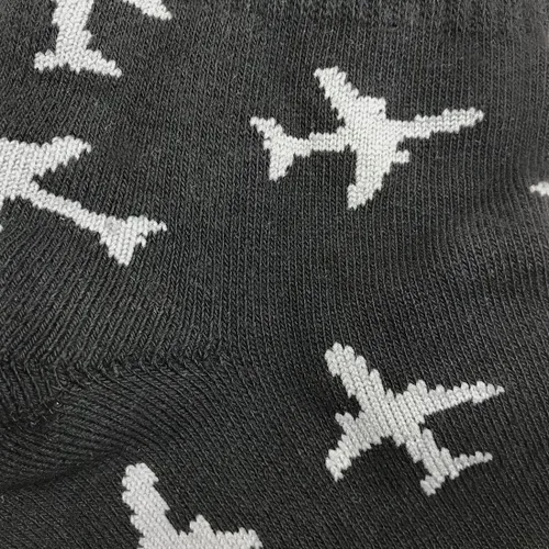 Miniatura 4 de Twin Jets - Calcetines de tripulación prémium con temática de aviación, 1 par