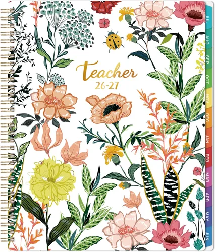 Miniatura 10 de Agenda para profesores 2026-2027, planificador de lecciones 2026-2027, julio 2026 a junio 2027, 8.5 x 11 pulgadas, libro de plan de lecciones