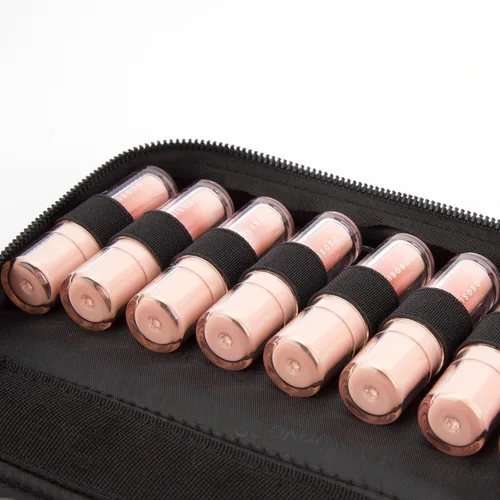 Miniatura 5 de ROWNYEON Estuche organizador de lápiz labial, soporte para lápiz labial, bolsa de maquillaje de viaje, estuche de cosméticos de gran capacidad