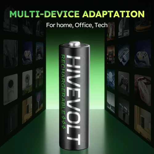 Miniatura 3 de Baterías AA recargables, 2800 mAh de alta capacidad doble A batería NiMH baja autodescarga, 12