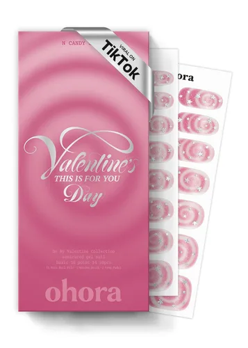 Miniatura 8 de ohora Tiras de uñas de gel semicuradas (N Snatched), azul, estampadas, funcionan con cualquier lámpara UV/LED, calidad de salón, larga duración, N