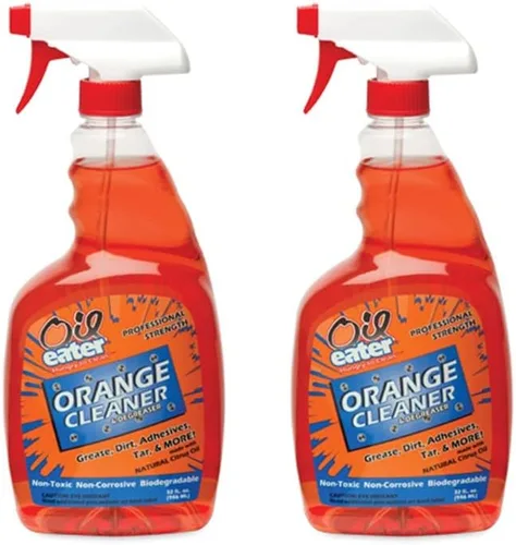 Oil Eater ORANGE - Limpiador y desengrasante de alta calidad, 32 onzas, para grasa, alquitrán, adhesivo, suciedad, paquete de 2, AOA32119122PK
