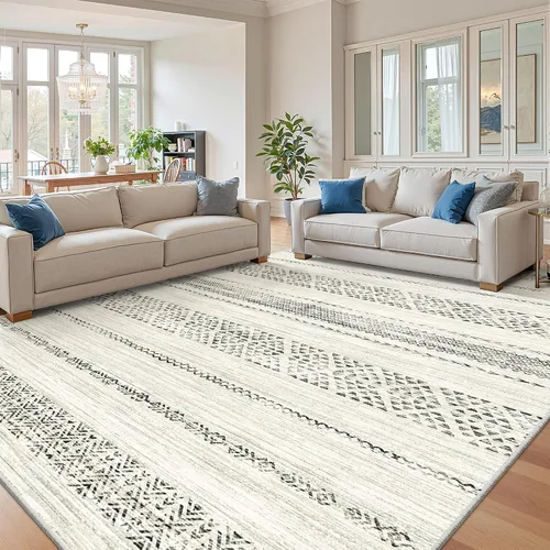 Miniatura 44 de Miukiki Alfombra marroquí lavable de 2 x 3 pies para sala de estar, antideslizante, plegable, grande y suave, para comedor y dormitorio