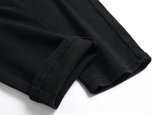 Miniatura 7 de AITITIA Jeans de motociclista de ajuste regular para hombre