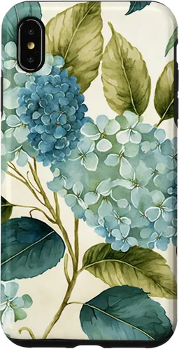 Miniatura 11 de Watercolor Shabby Chic Blue Hydrangeas Flower Case for iPhone 17