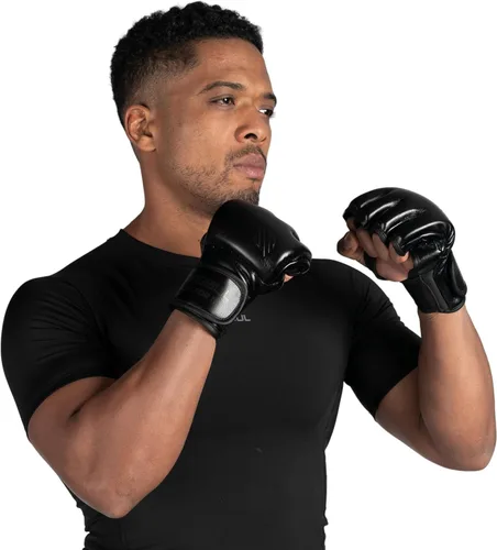 Miniatura 2 de Sanabul Guantes forjados de batalla de 4 onzas MMA para hombres y mujeres, guantes profesionales de boxeo, Muay Thai, Kickboxing, para combate