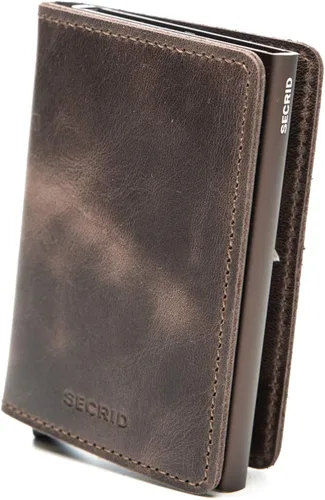 Miniatura 2 de Secrid Cartera delgada para hombre, de cuero auténtico, con RFID, máx. 12 tarjetas