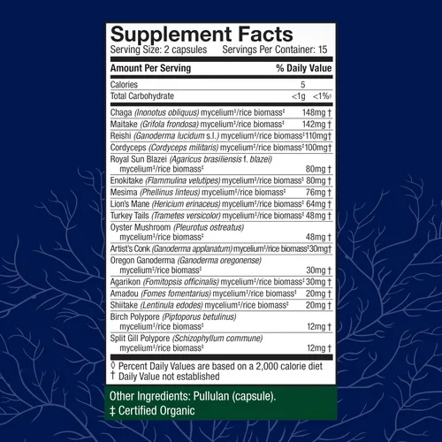 Miniatura 2 de Host Defense MyCommunity Cápsulas - Suplemento de Hongos Mezcla de 17 Especies para Apoyo Inmunológico - Ayuda Herbal con Melena de León, Reishi