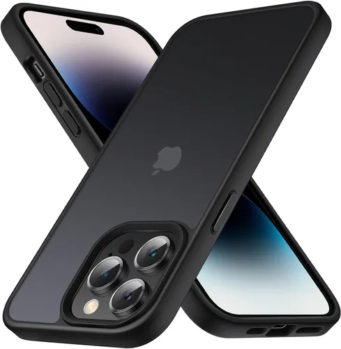 Miniatura 18 de Yriklso Funda para iPhone 11 Pro Max, protección contra caídas de grado militar, carcasa trasera dura translúcida - rosa esmerilado