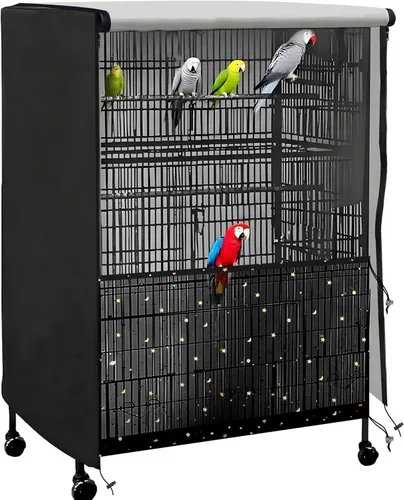 Funda universal para jaula de pájaros, funda de jaula para mascotas, tela Oxford 100% sombreada con capa de revestimiento de poliuretano, buenas