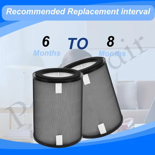 Miniatura 4 de Paquete de 2 filtros de repuesto DR-HPA019 True Hepa DR-HTF010S compatibles con ventilador de torre Dreo MC710S purificadores de aire, parte