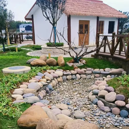 Miniatura 8 de FANTIAN Rocas grandes de río de 20 libras para paisajismo al aire libre, guijarros decorativos de 3 a 4 pulgadas para paisajismo, jardín, patio