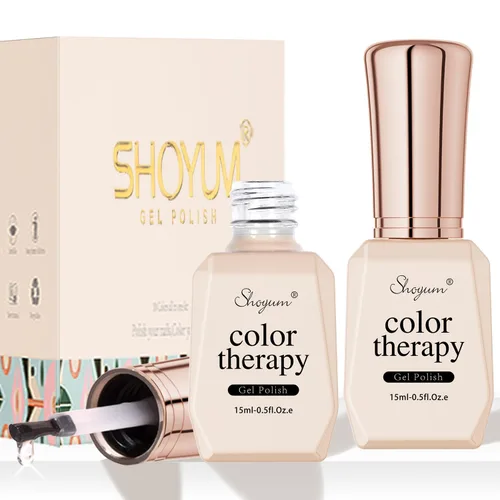 Miniatura 9 de SHOYUM Jelly Nude Juego de Esmalte de Uñas en Gel 6 Colores Neutros Transparentes Rosa Claro Púrpura Kit de Esmalte en Gel Translúcido Removible DIY