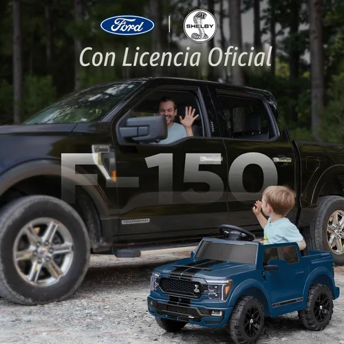 Miniatura 2 de Hikiddo Ford Shelby F-150 con Licencia - Carro de Paseo para Niños, Carro Eléctrico de 12V para Niños de 3-6 Años con Control Remoto - Azul