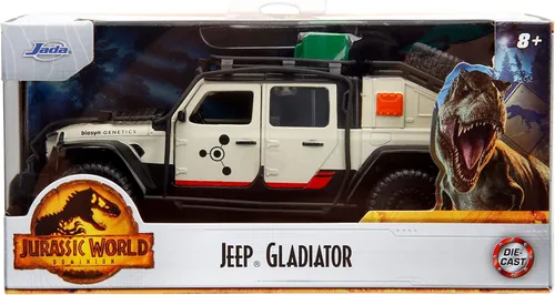 Miniatura 2 de Jada Jurassic World Dominion 1:32 Jeep Gladiator - Auto fundido a presión, juguetes para niños y adultos