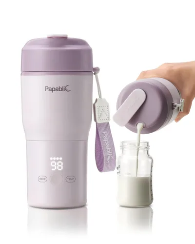 Miniatura 10 de Papablic Calentador de Biberones Portátil para Casa y Viajes — Calentamiento Rápido de 85W, Esterilizador Incorporado, 4 Configuraciones