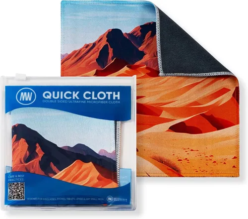 Miniatura 10 de Quick Cloth - Paños de limpieza de lentes de microfibra de 8 x 8 pulgadas, astrología, 1 paquete con funda, limpiador de lentes de doble cara