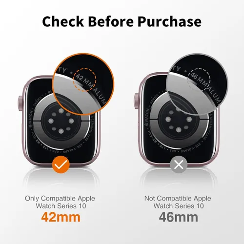 Miniatura 2 de LK Paquete de 6 protectores de pantalla para Apple Watch Series 9 Series 8 Series 7 de 1.614 pulgadas, película de poliuretano termoplástico Azul