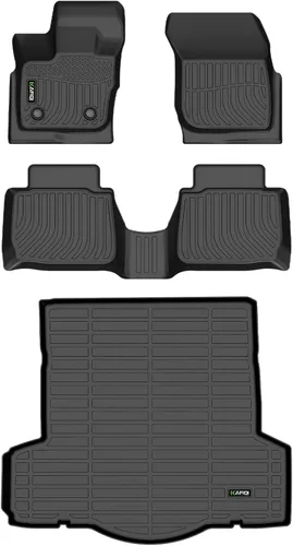Miniatura 66 de HAFIDI® - Tapetes para auto con almacenamiento debajo del asiento, para todo clima, antideslizantes, de elastómero termoplástico, para la primera