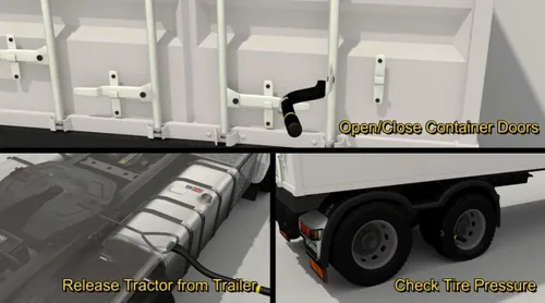 Miniatura 2 de Opnbar Herramienta de seguridad (paquete de 4) – 3 herramientas para camionero en 1: barra de palanca, golpe de neumático y liberación de enganche