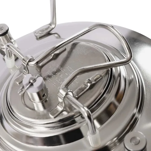Miniatura 7 de Acero inoxidable Mini Ball Lock Barril de bloqueo de bola de 1.6 galones Barril de cerveza con cerradura de bola pequeña para lotes pequeños