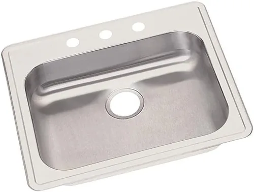 Miniatura 18 de Elkay GE12521 Dayton Fregadero de cocina empotrable de una sola cubeta de acero inoxidable de 25" - 1 orificio para grifo