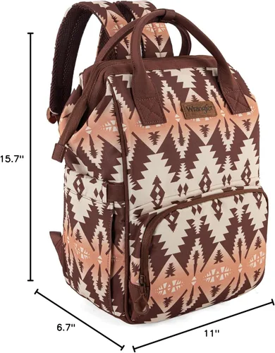 Miniatura 7 de Mochila de Pañales Montana West Wrangler Bolso de Estilo Vaquero para Bebé, Marrón, Tamaño único, Estándar