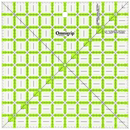 Omnigrid Omnigrip - Regla cuadrada de 10 pulgadas, ninguna
