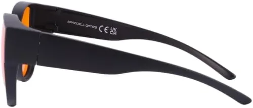 Miniatura 3 de BRADDELL OPTICS Bloqueo de luz azul UV con clip ámbar para colocar sobre los lentes para conducir faros delanteros de automóvil deslumbramiento