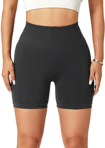 Miniatura 2 de angelana Women's Hight Waisted Biker Shorts Workout Running Athletic Yoga Shorts
